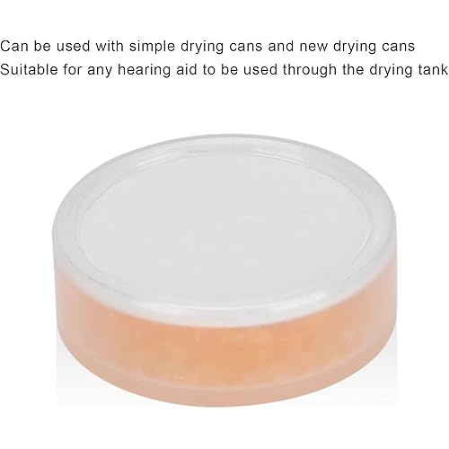 Hearing Aid Drying Capsules Cochlear Implant Hearing Aid Cleaning Wire Accessories Orange Desiccant for Hearing Aid Drying Pot for Phonak, Unitron and Starkey Charger Case