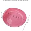 Jadpes Spillproof Scoop Plate, Red Round Scoop Dish, Elderly Care Spill‑Proof Plate with Suction Cup Base Disabled Non‑Slip Tableware for Independent Eating, Self-Feeding Aid