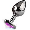 Hisionlee 3PCS Anal Plug Set Cleaning Toy of Anus Sex Heart Sexy Toys Anal Butt Plugs for Women and Men Couple Purple