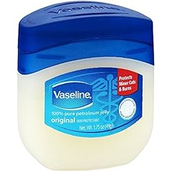 Vaseline 100% Pure Petroleum Jelly Original Skin Protectant, 1.75 Ounce, Pack of 12
