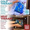 BraceAbility Reusable HeatIce Pack for Injuries | Kid Friendly, Flexible Hot and Cold Therapy Gel Compress, Large Microwavable Hip Wrap, Back or Knee Pain Aid, Medical Surgery Icing Bag 9" x 11"