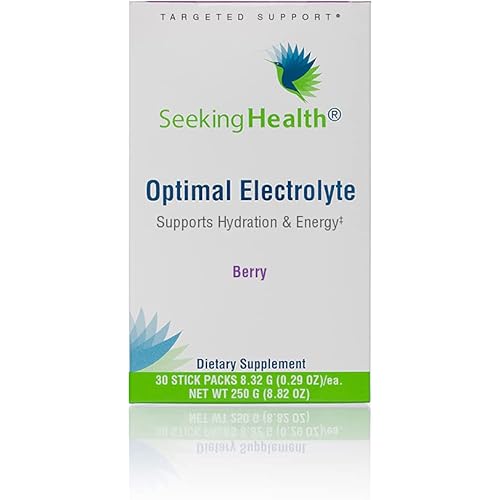 Optimal Electrolyte Berry | Vegan Electrolyte Powder | 30 Single-Serving Stick Packs | Seeking Health