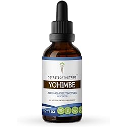 Yohimbe Alcohol-Free Extract, High-Potency Herbal Drops, Tincture Made from Wildcrafted Yohimbe Pausinystalia yohimbe Dried Bark 2 oz