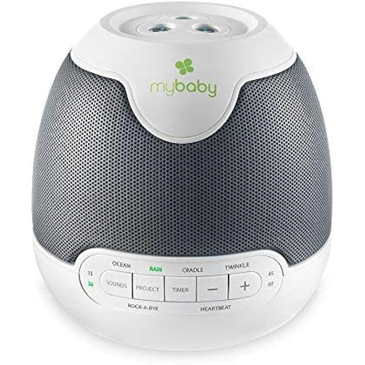 MyBaby, SoundSpa Lullaby - Sounds & Projection, Plays 6 Sounds & Lullabies, Image Projector Featuring Diverse Scenes, Auto-Off Timer Perfect for Naptime, Powered by an AC Adapter, by HoMedics