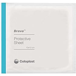 Brava Stoma Skin Protective Sheet, Skin Barrier, 4 X 4" 32105 Box of 10