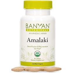 Banyan Botanicals Amalaki Tablets – Organic Amla Supplement – Nourishing, Gently Cleansing, Supports The Immune System & Promotes Healthy Energy – 90 Tablets – Non GMO Sustainably Sourced Vegan
