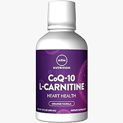 MRM Nutrition CoQ-10 L-Carnitine Liquid | Heart Health | Orange-Vanilla Flavored | Energy Antioxidants | Naturally derived CoQ-10| 32 Servings