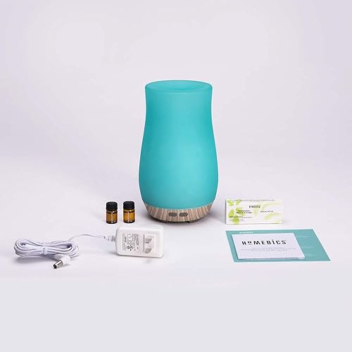 Homedics Teal Ultrasonic Aroma Diffuser - Essential Oil Aromatherapy