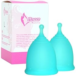 Menstrual Cups Multi Pack Heavy Flow Flexible Disposable Softcup Small Or Large Two Pack with Storage Silicone Soft Cups Menstrual Organic Cups Large