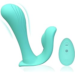 Wearable Panty Vibrator for G Spot Clitoral Stimulation, Remote Control Vibrating Panties with 10 Vibration Modes, Butterfly Stimulator Adult Sex Toys for Women Couples, Blue