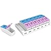 Ezy Dose Weekly AMPM Travel Pill Organizer and Planner │ Removable AMPM Compartments │ Great for Travel Small