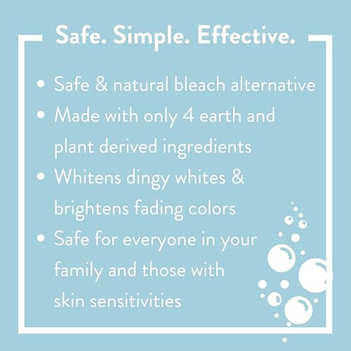 Molly's Suds Natural Oxygen Whitener | Natural Bleach Alternative, Plant-Derived Ingredients | Whitens Brights and Brightens Colors | Eucalyptus Scent - 81.6 oz
