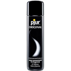 pjur Original Silicone Based Lubricant Premium Intimate Sex Lube for Men, Women & Couples Ultra Long Lasting Natural Taste and Odor, 100ml 3.4 fl.oz