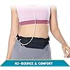 POSTOP MEDICAL WEAR Adult Diabetic Belt with Larger Expandable Pouch Insulin Pump T1D Belt Holder Hole for Tubing Medical Devices Adjustable Band Accessories for Epipen Men Women,Black