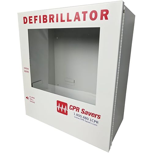 CPR Savers Surface Mount AED Defibrillator Cabinet Without Alarm