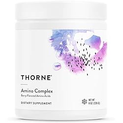 Thorne Amino Complex - Clinically-Validated EAA and BCAA Powder for Pre or Post-Workout - Promotes Lean Muscle Mass and Energy Production - NSF Certified for Sport - Berry Flavor - 8 Oz - 30 Servings