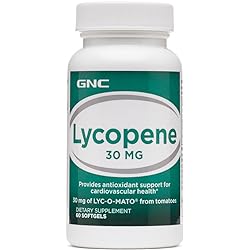 GNC Lycopene 30mg, 60 Softgels, Supports Cardiovascular Health