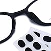 yotijar 24 Pair Comfort Sponge Nose Pads Stick on Gaskets Eyeglasses Sunglasses - Black 1.0mm