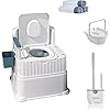 Bedside Commode, Adult Potty Chair Portable Toilets for Home Use Toilet Seat Risers Bedside Toilet for Seniors Commode Chair for Toilet with Arms Raised Toilet Seat
