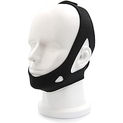 Chin Strap - Chin Strap for Cpap Users, Cpap Chin Strap, Anti Snoring Chin Strap, Chin Strap for Snoring, Breathable Comfortable Cpap Chin Straps for Men and Women （with Extension Strap - fits All
