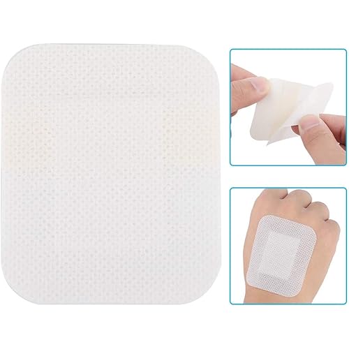 Wound Patch Waterproof Dressing Breathable Sterile for Wound Protection Adhesive Bandaging Supplies Wound Care Dressings Medical Gauze 50PcsPack
