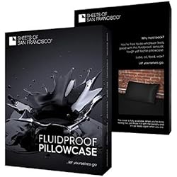 Sheets Of San Francisco FluidProof King Size Pillow Case - Black