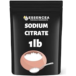 Sodium Citrate 1lb by Essencea Pure Bulk Ingredients | 100% Pure Sodium Citrate [Packaging May Vary]