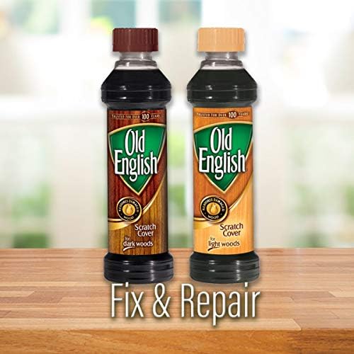 Old English Scratch Cover For Light Woods, 8 fl oz Bottle, Wood Polish Pack of 2
