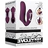 Evolved Love Is Back - Helping Hand - Dual Stimulation - Silicone Rechargeable Finger Vibrator - PlumPurple