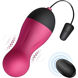 G Spot Clitoral Vibrator - SEXY SLAVE Waterproof 10X Rechargeable Remote Bullet Vibrator - Vibrating Egg for Women, Rose and Black