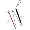 VISIONU White Cane Aluminum Mobility Folding Cane for The Blind Folds Down 4 Sections 123 cm 48.4 inch