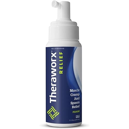 Theraworx Relief Fast-Acting Foam for Leg Cramps, Foot Cramps and Muscle Soreness 7.1oz