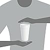 DART 20J16 3.7" Top and 2.4" Bottom Diameter, 6.1" Height, 20 Oz Big Drink Foam Cup Case of 500, White