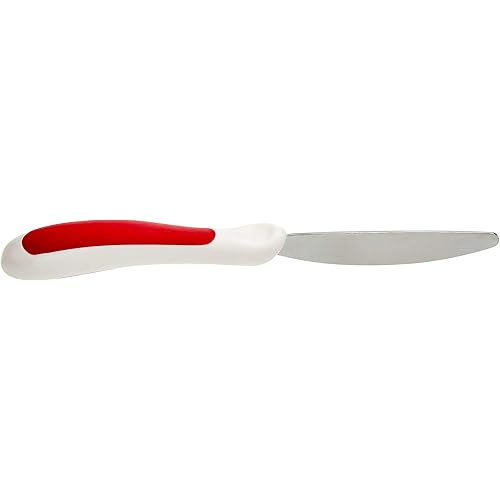 NRS Healthcare M99680 RedWhite Kura Care Adult Cutlery Set