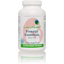 Prenatal Essentials Methyl-Free | Prenatal Vitamins | Immune System Support | 60 Capsules | Seeking Health
