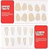 Healvian 150pcs Temporary Tooth Repair Kit for Filling The Missing Broken Tooth and Gaps- moldable Fake Teeth and Thermal Beads Replacement Kit Light Yellow