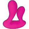 Adam & Eve - Rechargeable Dual Entry - 9 Powerful Vibrating Speeds & Functions - Hands Free with Remote Control - Silicone Vibrator - Pink