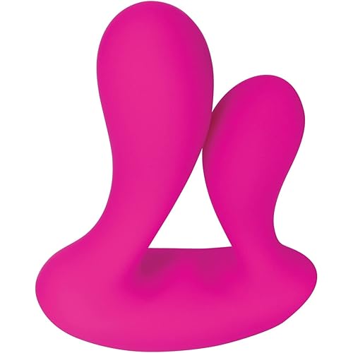 Adam & Eve - Rechargeable Dual Entry - 9 Powerful Vibrating Speeds & Functions - Hands Free with Remote Control - Silicone Vibrator - Pink