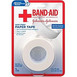 Band-Aid Paper Tape Small 1"x10yd - 1 roll, Pack of 2