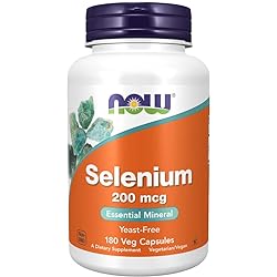NOW Foods Selenium 200 mcg VCaps, 180 ct 180