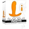 Evolved Love Is Back - Creamsicle - 12 Speeds & Functions Remote-Controlled Silicone Petite Phallic-Shaped Shaft - Rocker-Base Discreetly Wearable Vibrator - OrangeWhite