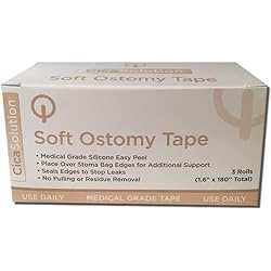 Ostomy Adhesive Strips - Soft Silicone Gel Strips Covers Hard Edges to Even Out Skin Surfaces - 1.6in x 180in