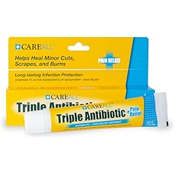 CareALL 1oz Triple Antibiotic Ointment Pain Relief, Dual Action Maximum Strength First Aid Ointment Sooths and Heals Painful Minor Scratches and Wounds and Prevents Infection
