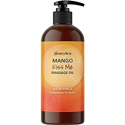 Enticing Sensual Massage Oil for Couples - Alluring Mango Scented Couples Massage Oil and Moisturizing Body Oil for Women and Men - Nourishing Full Body Massage and Romantic Gift for Her and Him