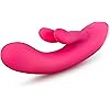 Hop Lola Bunny - Thoughtfully Designed by Women - Petite Rechargeable Puria Silicone Vibrator - 10 Deep Rumbly Vibrations Modes - 3 Vibration Points - Clitoris Nestles Between Rabbit Ears - Hot Pink