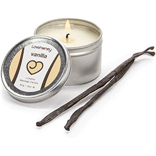 Lovehoney Oh! Vanilla Massage Candle with 6 Essential Oils - Vegetarian Friendly - 2 oz