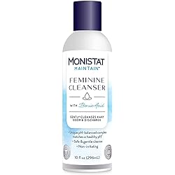 Monistat Maintain Feminine Wash with Boric Acid, Fragrance Free, 10 Fl Oz