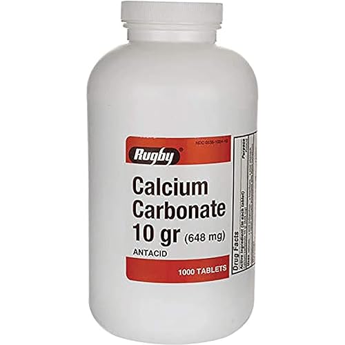 Rugby Calcium Carbonate 648 mg 1000 Tabs