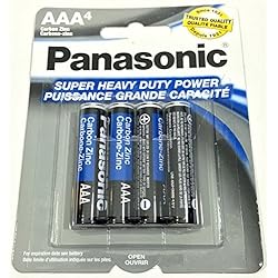 4pc Panasonic AAA Batteries Super Heavy Duty Power Carbon Zinc Triple A Battery 1.5v