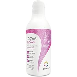 NutraBlast So Fresh & Clean | pH Balance Feminine Wash with Boric Acid | Supports Odor Control | Cleanses Discharge | Promotes Healthy pH 10 fl oz